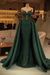 Dark Green Chic evening dresses long lace Prom dresses - Prom Dresses