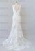 Deep V-neck Appliques Tulle Mermaid Wedding Dress - Wedding Dresses