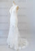 Deep V-neck Appliques Tulle Mermaid Wedding Dress - Wedding Dresses