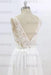 Deep V-neck Lace A-line Tulle Wedding Dress - Wedding Dresses