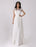 2021 Destination Wedding Dress with Eyelash Lace Bodice