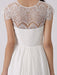 2021 Destination Wedding Dress with Eyelash Lace Bodice