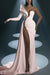 Dramatic One-Shoulder Mermaid Evening Dress Long with High Slit - Prom Dresses