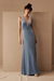 Velour Dress - Dusty Blue