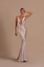 Dusty Pink Elegant Champagne Mermaid Prom Dress Long Slimming