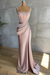 Dusty Pink glitter evening dresses floor-length Prom Dress - Prom Dresses