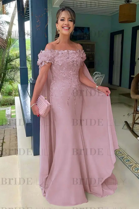 Chiffon Mother of the Bride Dress Long On Sale-Bridelily Chiffon Mother of the Bride Dress Long On Sale-Bridelily