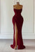 Dusty Pink Sequined Mermaid Prom Gown with Dramatic Slit Sleeveless - Prom Dresses