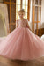 Dusty Pink Tulle Flower Girl Dress with Bow Cap Sleeves Little Girl Formal Evening Dress - Flower Girl Dress