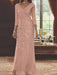 V-Neck 3/4 Sleeve Floor-Length Sequined Mother of the Bride Sheath Dress