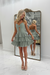 Dusty Sage Glitter Tiered Ruffle Short Homecoming Dress Strapless Sweetheart Mini Prom Dress