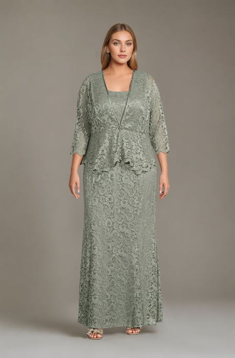 Plus Size 2-Piece Mother of the Bride Dress Dress with Jacket