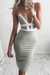 Dusty Sage Sheath Spaghetti Straps V Neck Prom Sexy Short Formal Dress - Prom Dresses