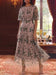 Dusty Rose Scoop Neck Lace Embroidery Mother of the Bride Dresses Floral