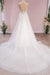 Elegant Backless Sweetheart Wedding Gown in A-Line Lace Tulle with Floor-length Appliques