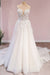 Elegant Backless Sweetheart Wedding Gown in A-Line Lace Tulle with Floor-length Appliques - Wedding Dresses