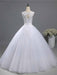 Elegant Beads Lace-Up Ruffles Wedding Dresses - wedding dresses