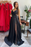 Elegant Black Prom Dress with Sultry V-Neck and Stylish Pleated Detail