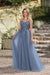 Elegant Dark Green A-Line Spaghetti Straps Prom Dresses with Split - Prom Dresses