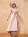 Long-Sleeve A-Line Satin Mother of the Bride with Bowknot