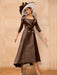 Long-Sleeve A-Line Princess Gown for the Mother of the Bride with Bowknot