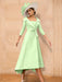 Long-Sleeve A-Line Princess Gown for the Mother of the Bride with Bowknot