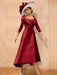 Long-Sleeve A-Line Princess Gown for the Mother of the Bride with Bowknot