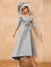 Long-Sleeve A-Line Princess Gown for the Mother of the Bride with Bowknot