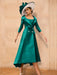 Long-Sleeve A-Line Princess Gown for the Mother of the Bride with Bowknot