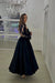Elegant Long Sleeves Black Evening Dress Ankle Length Special Occasion Dress