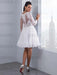 Elegant Long Sleeves Lace Appliques Ball Gown Wedding Dresses - wedding dresses