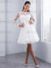 Elegant Long Sleeves Lace Appliques Ball Gown Wedding Dresses - wedding dresses