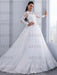 Elegant Long Sleeves Lace Appliques Ball Gown Wedding Dresses - wedding dresses