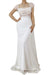 Elegant Long White Spaghetti-Strap Sleeveless Tulle Prom Dress