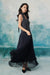 Elegant Navy Aline Formal Dress Sleeveless Polka Dot Daily Wear Dress - Navy / S - Dresses
