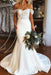 Elegant Off Shoulder Mermaid White Lace Long Wedding Dresses Formal Dresses - wedding dress