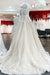Elegant Off-the-shoulder A-line Wedding Dress Featuring Ruffles and Tulle Lace