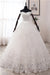 Elegant Off-the-shoulder Long Tulle Wedding Ball Gown Featuring Lace Appliques - Wedding Dresses