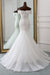 Elegant Off-The-Shoulder Mermaid Wedding Gown Featuring Tulle Lace
