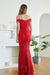 Elegant Off-the-Shoulder Trumpet Bridesmaid Dress Lace Long Evening Dress - Prom Dresses