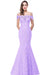 Elegant Off-the-Shoulder Trumpet Bridesmaid Dress Lace Long Evening Dress - Prom Dresses