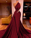  Elegant One Shoulder Mermaid Prom Dress Long Pleated with Beads
