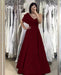 Elegant Royal Blue One Shoulder Sweetheart Off-the-Shoulder Evening Dress