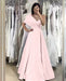 Elegant Royal Blue One Shoulder Sweetheart Off-the-Shoulder Evening Dress