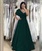 Elegant Royal Blue One Shoulder Sweetheart Off-the-Shoulder Evening Dress