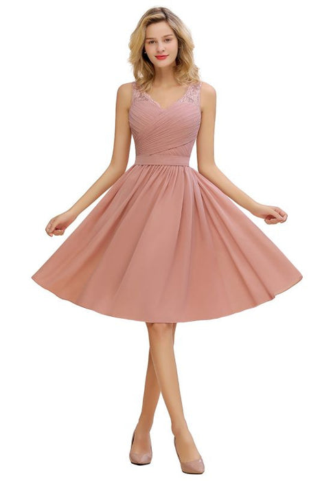 Short Aline Chiffon Bridesmaid Dresses