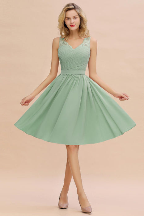 Short Aline Chiffon Bridesmaid Dresses