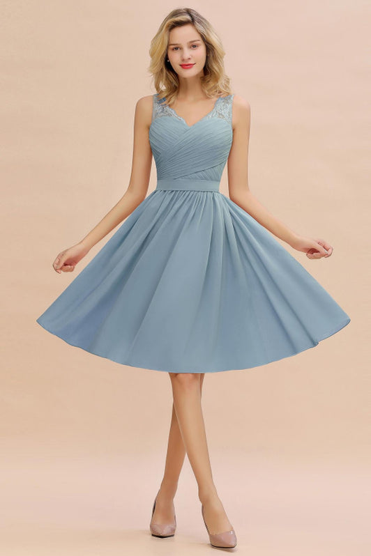 Short Aline Chiffon Bridesmaid Dresses