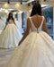 Miabel Elegant Sweetheart Wedding Dress with Sequins, Spaghetti Straps, and Backless Ball Gown Featuring Appliques Lace