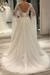 Elegant Short-Sleeve Backless A-Line Wedding Gown with Deep V-Neck, Lace Appliques, and Pearls